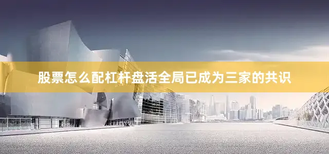 股票怎么配杠杆盘活全局已成为三家的共识
